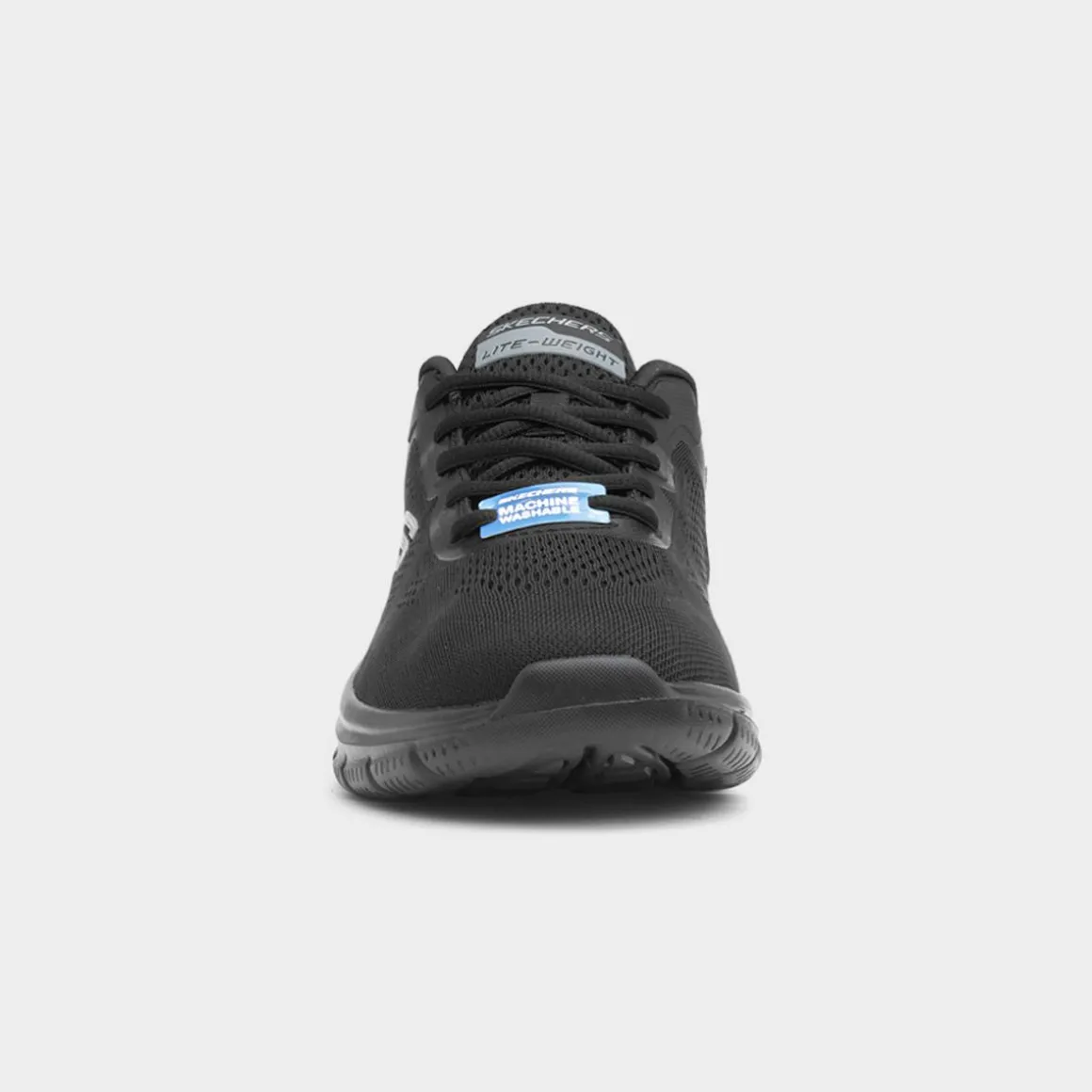 Skechers Track Broader Mens Black Lace Up Trainer