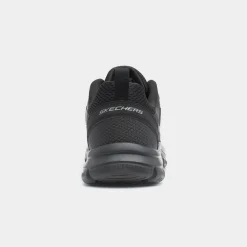 Skechers Track Broader Mens Black Lace Up Trainer