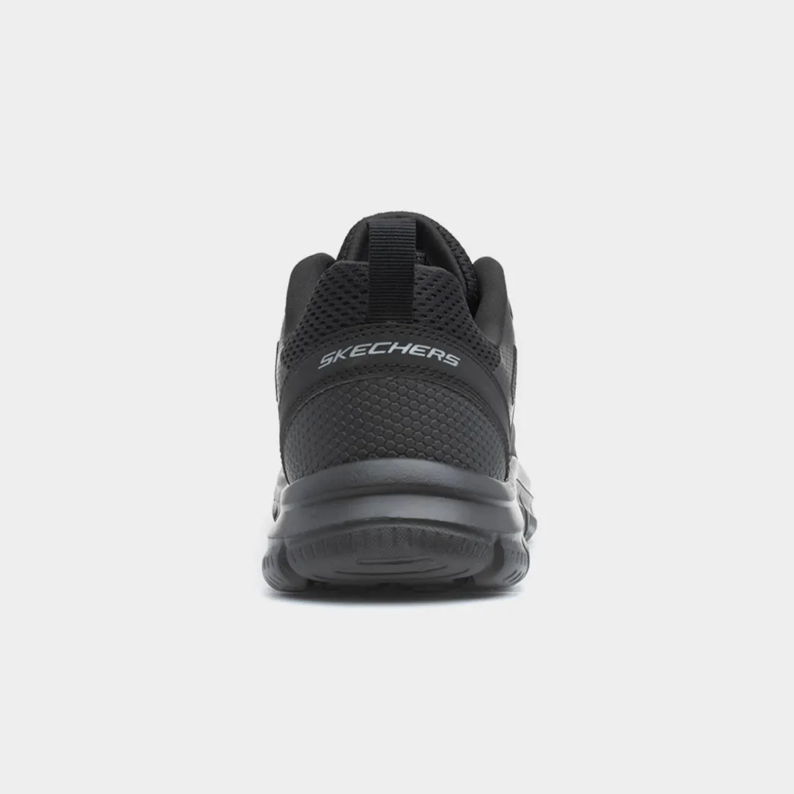 Skechers Track Broader Mens Black Lace Up Trainer