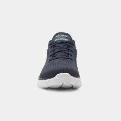 Skechers Track Glendor Mens Navy Knitted Trainer