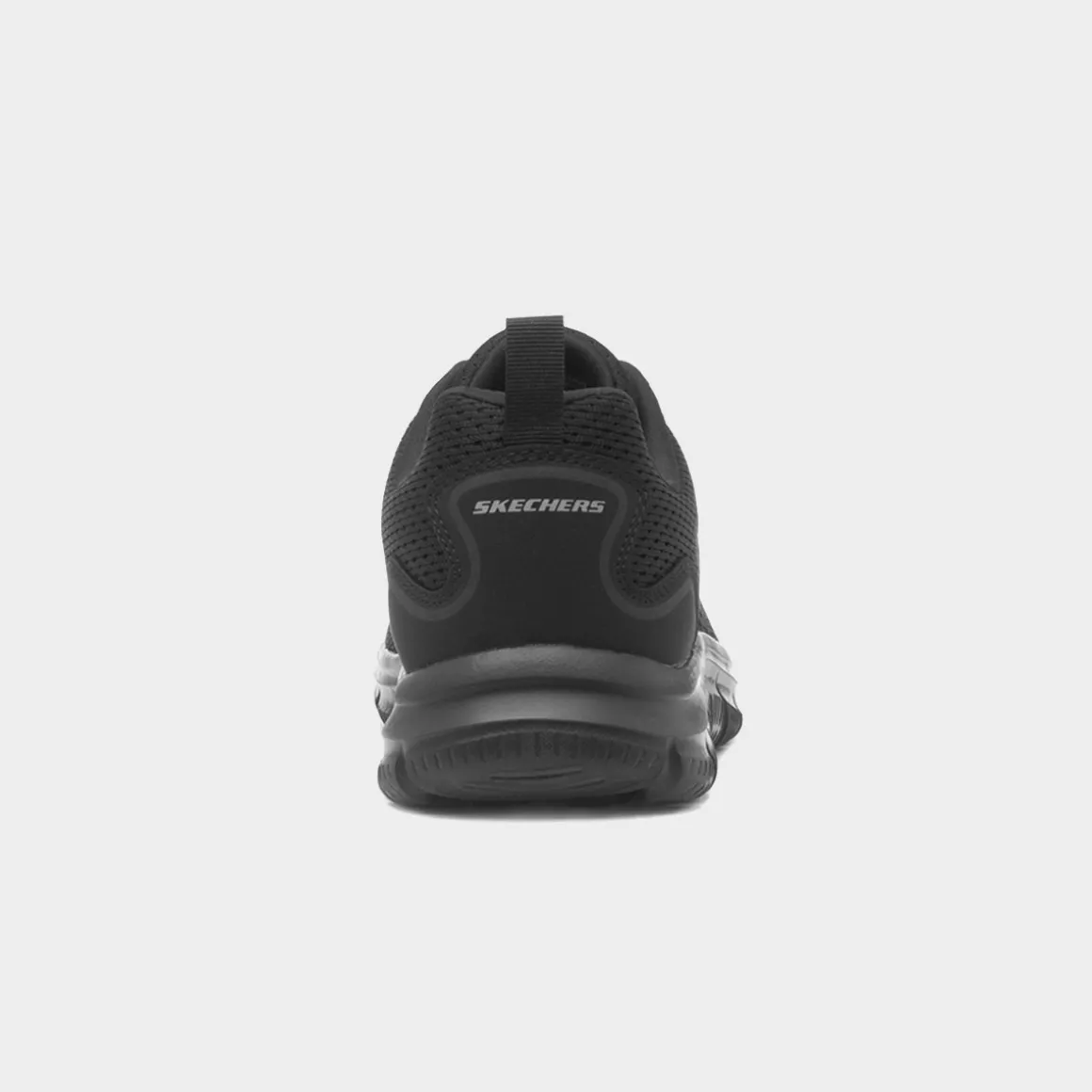 Skechers Track Leshur Mens Black Lace Up Trainer