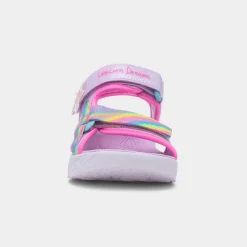 Skechers Unicorn Girls Purple Light Up Sandal