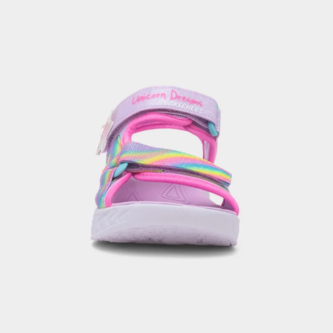 Skechers Unicorn Girls Purple Light Up Sandal