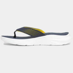 Skechers Vapor Foam Mens Navy & Yellow Flip Flop