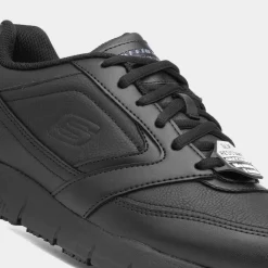 Skechers Workwear Relaxed Fit Mens Black Shoes
