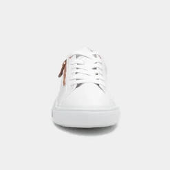 Soft Line Jenny Womens White Side Zip Shoe