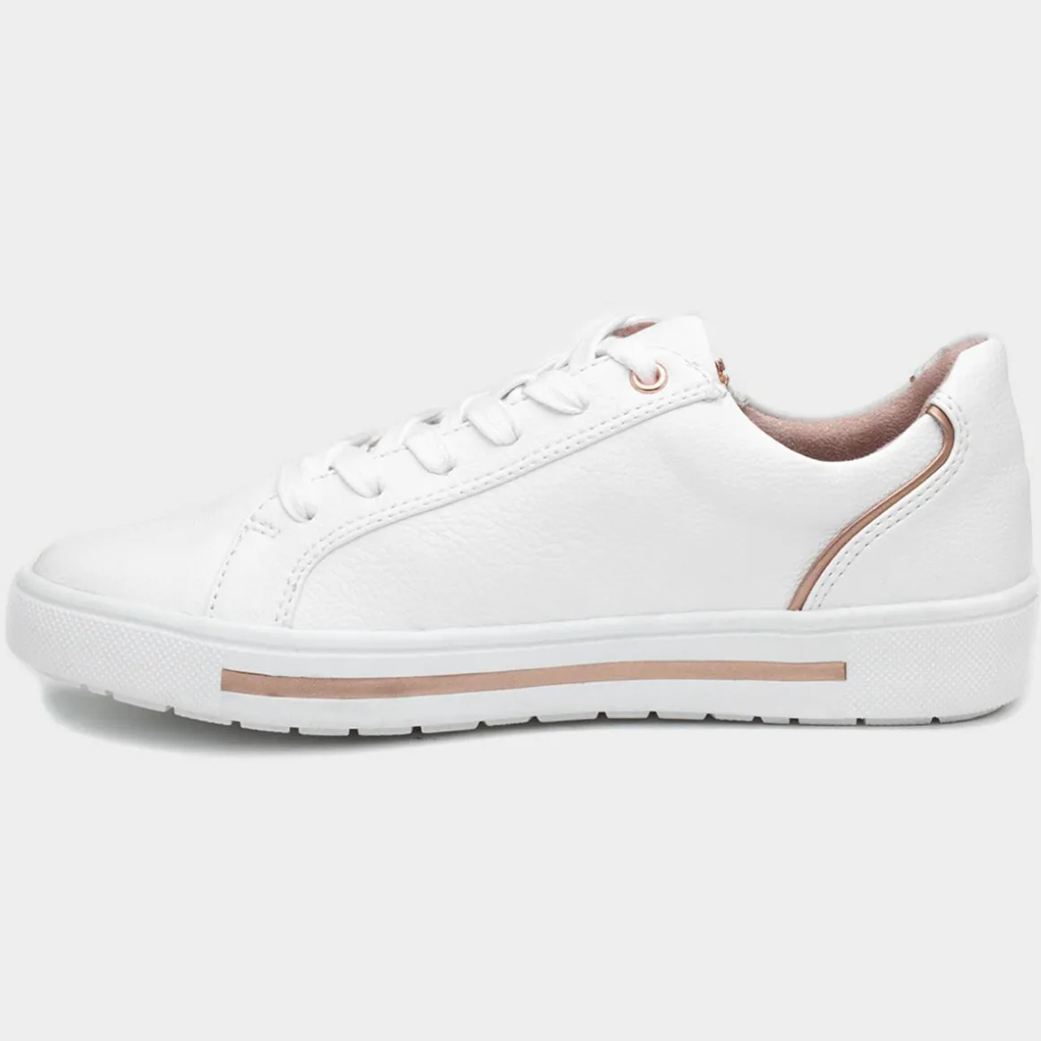 Soft Line Jenny Womens White Side Zip Shoe