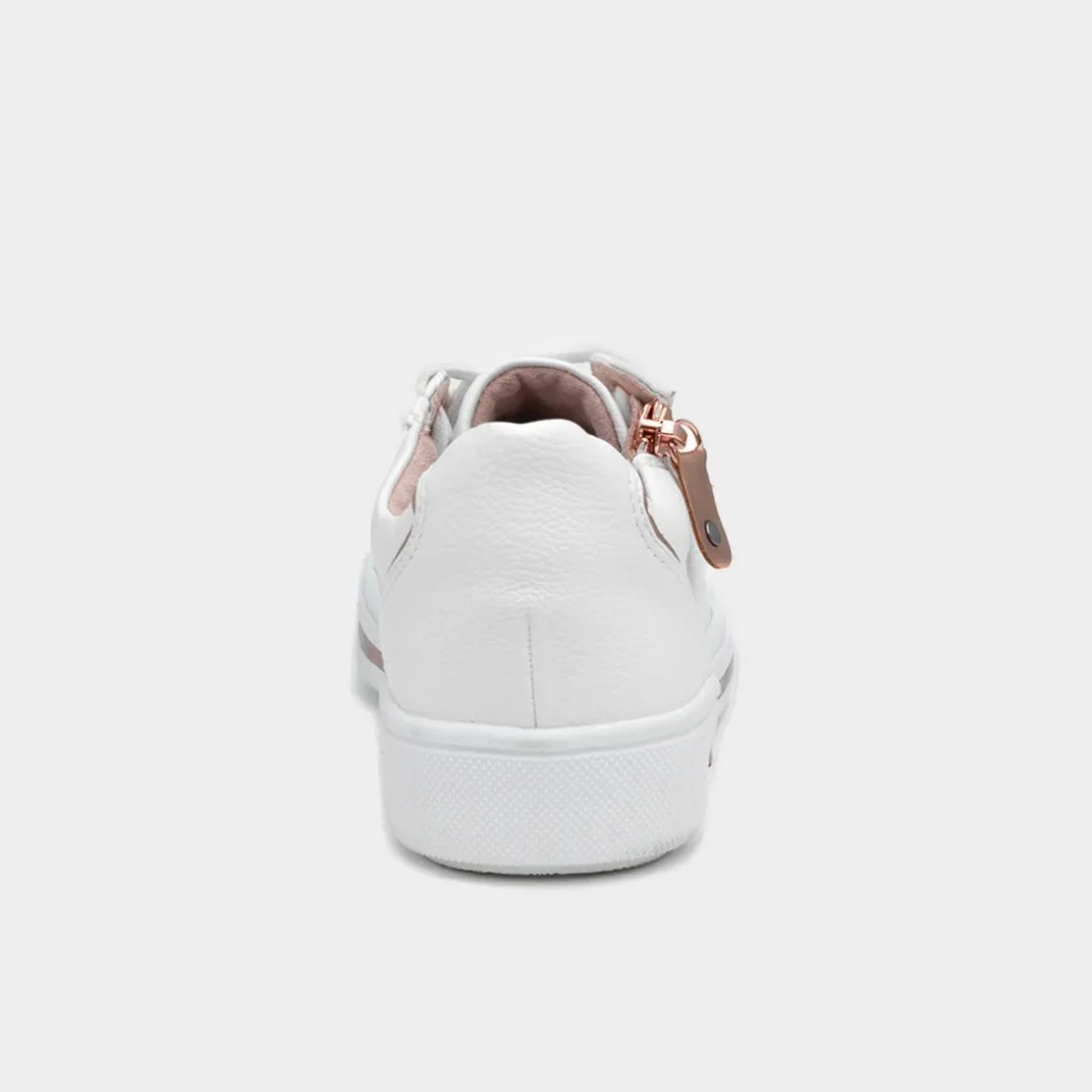 Soft Line Jenny Womens White Side Zip Shoe