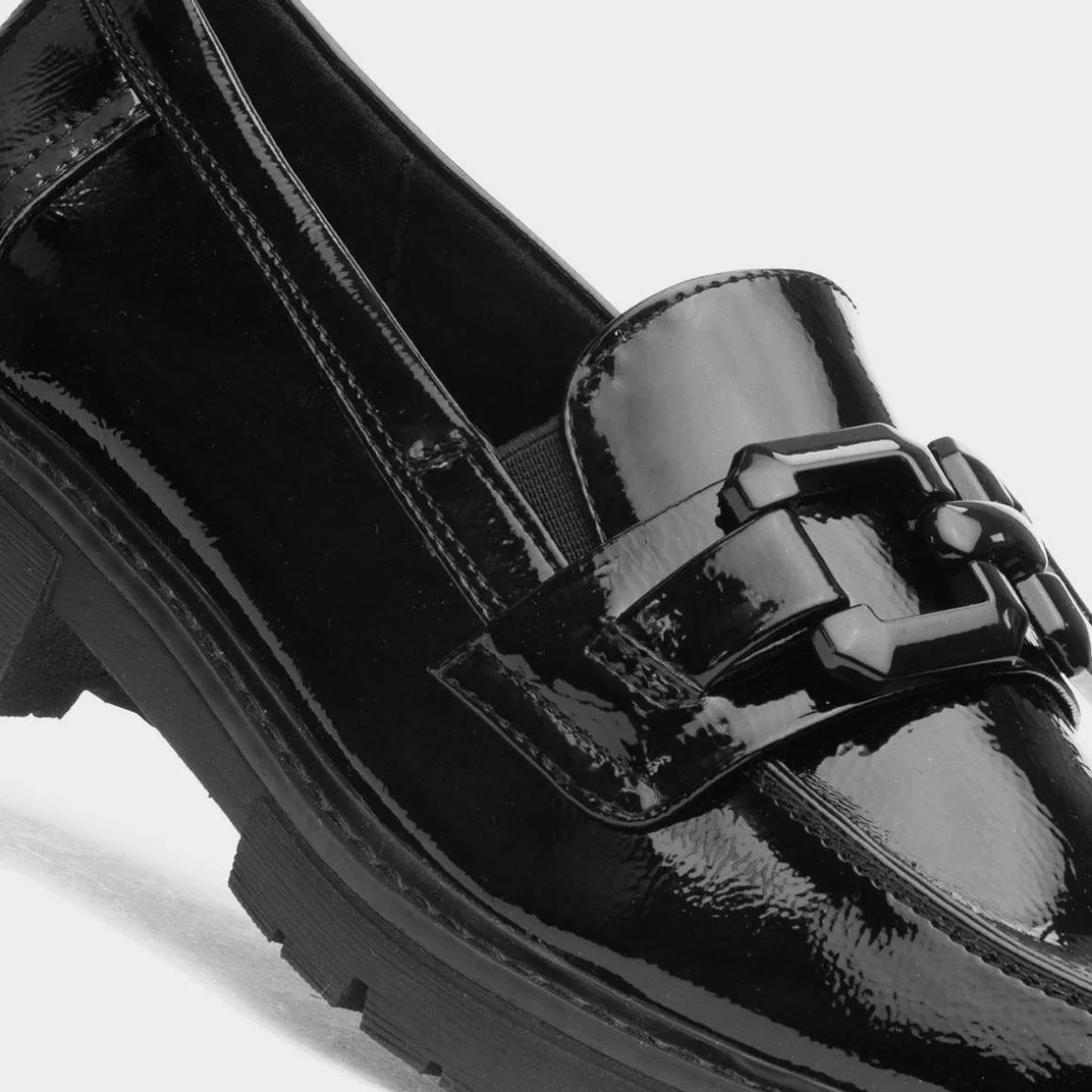 Soft Line Kimberley Womens Black Patent Loafer