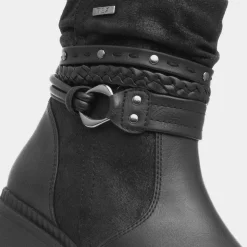 Soft Line Nebraska Womens Black Ankle Boot