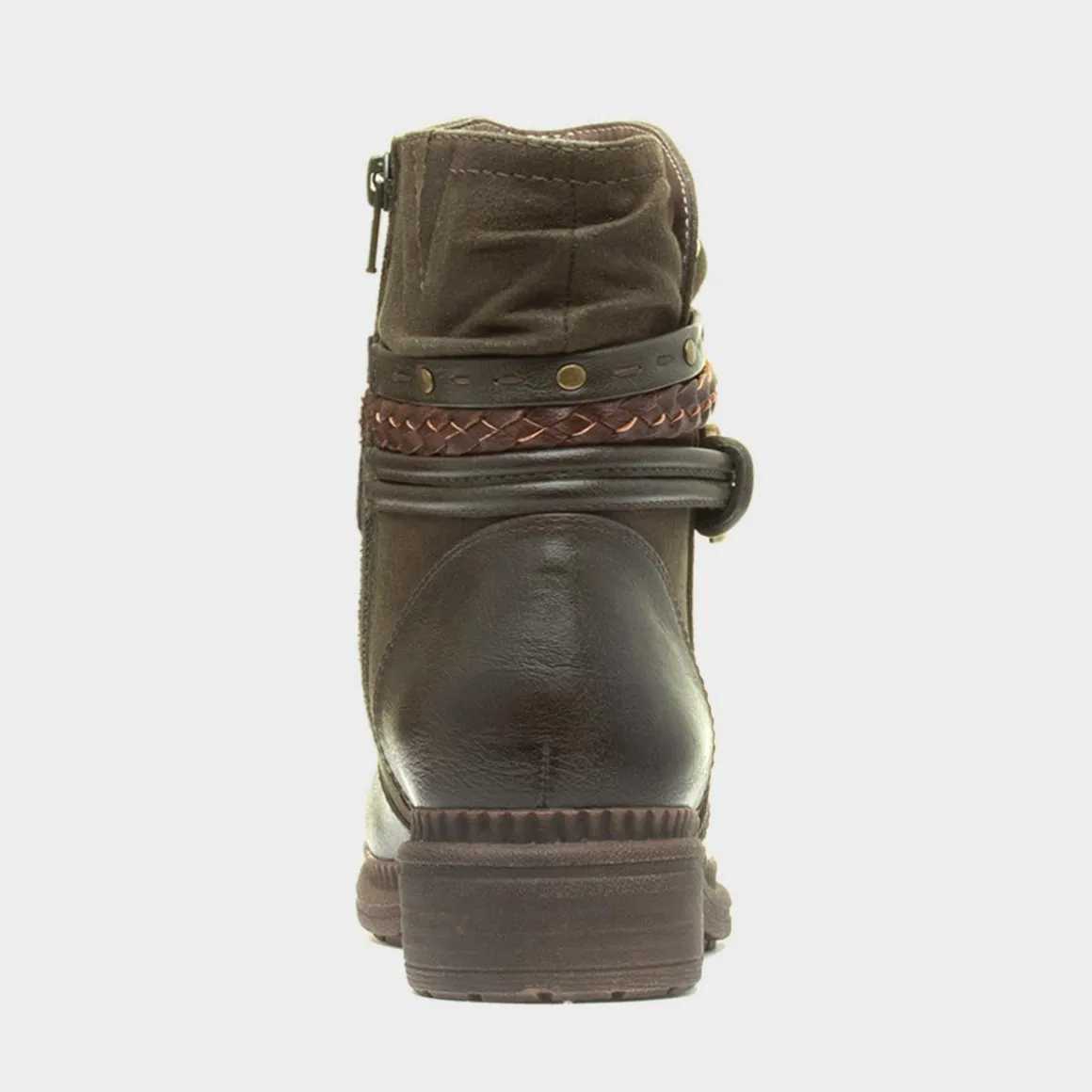 Soft Line Nebraska Womens Green Ankle Boot
