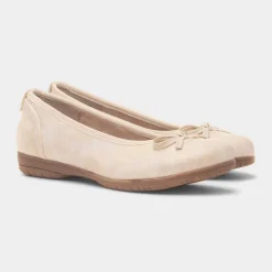 Soft Line Penny Womens Gold Ballerina Shoe
