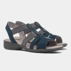 Soft Line Sark Womens Navy Sandal