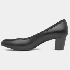 Soft Line Womens Black Court Shoe