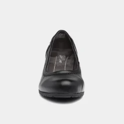 Soft Line Womens Heeled Black Court Shoe