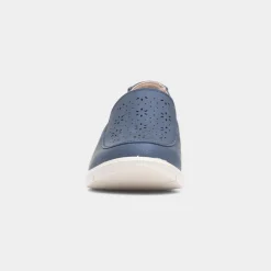 Softlites Della Womens Navy Casual Loafer Shoe