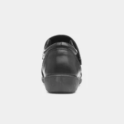 Softlites Demi Womens Black Easy Fasten Shoe