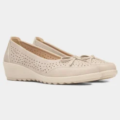 Softlites Dion Womens Cream Casual Shoe