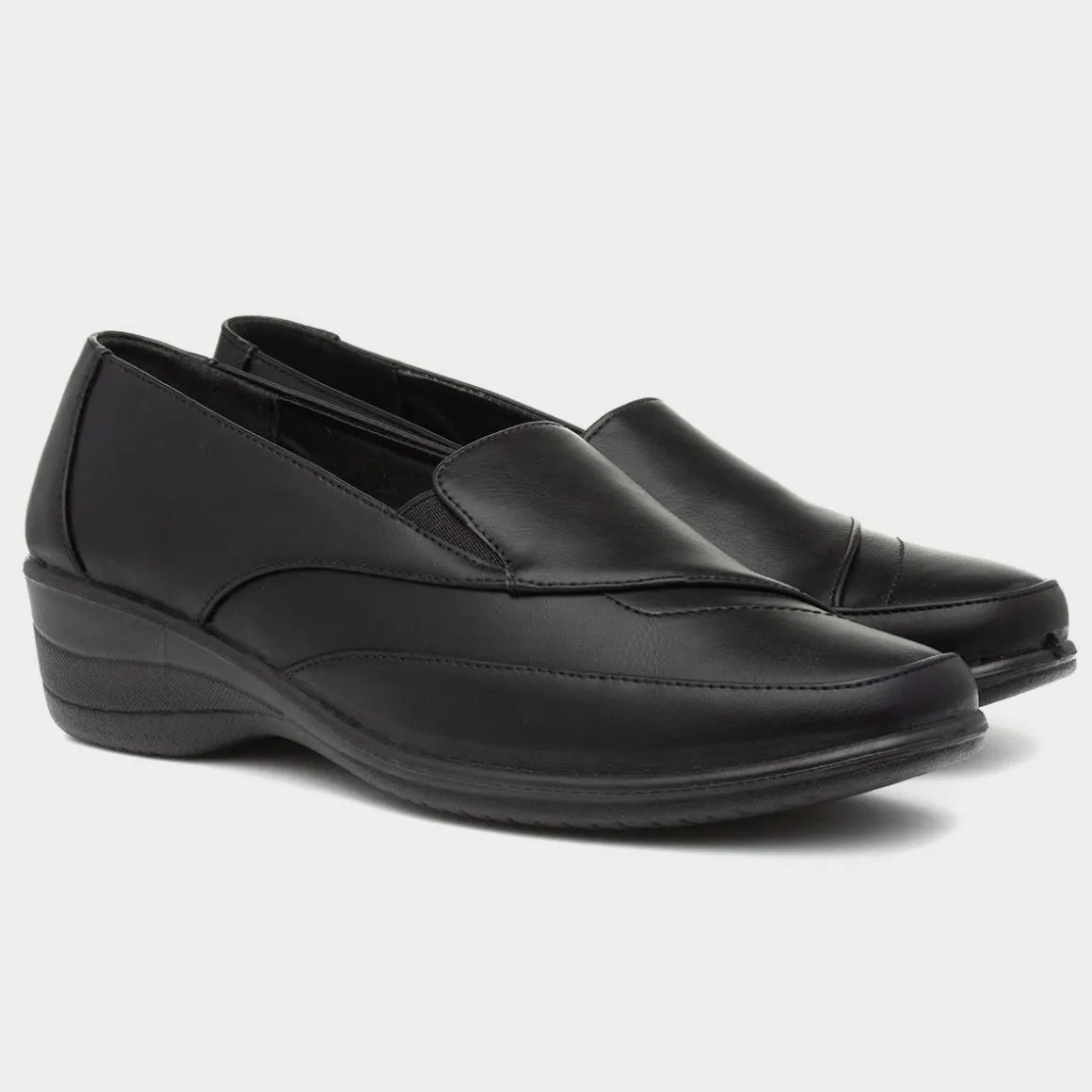 Softlites Dora Womens Black Slip On Casual Shoe
