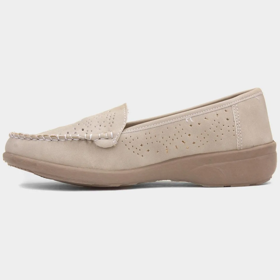 Softlites Doreen Womens Beige Casual Loafer