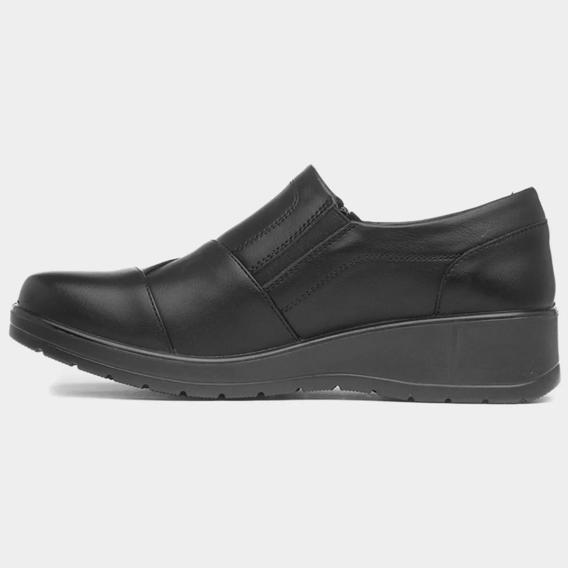 Softlites Dorothy Womens Black Wedge Casual Shoe