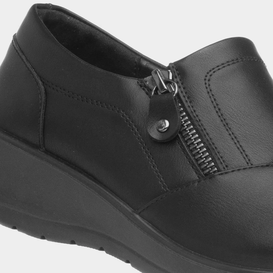 Softlites Dorothy Womens Black Wedge Casual Shoe