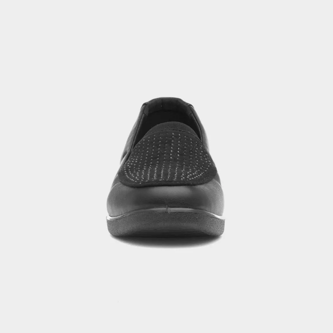 Softlites Dottie Womens Black Wedge Diamante Shoe