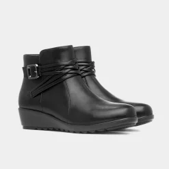 Softlites Jade Womens Black Ankle Boot