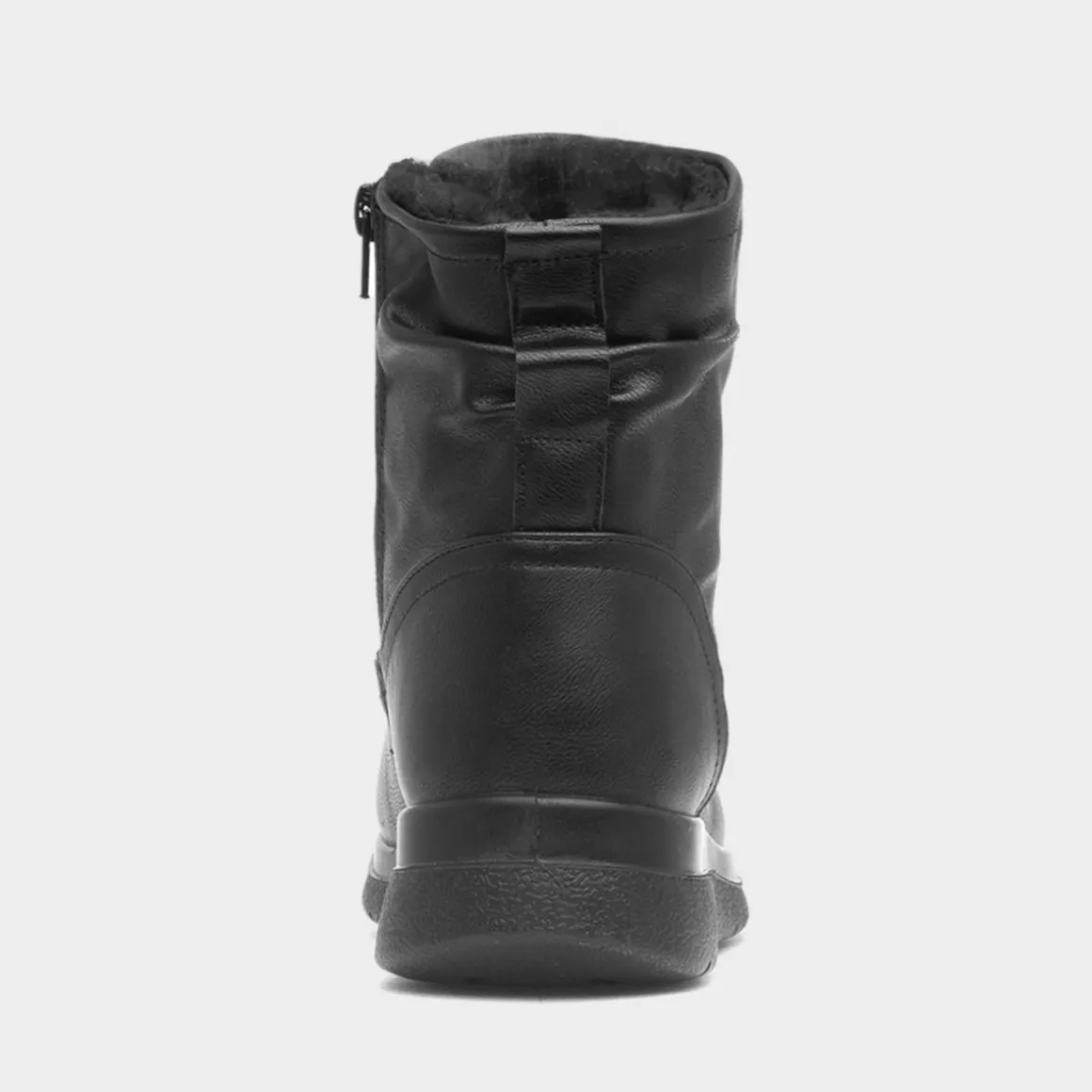Softlites Jane Womens Black Faux Fur Lined Boot