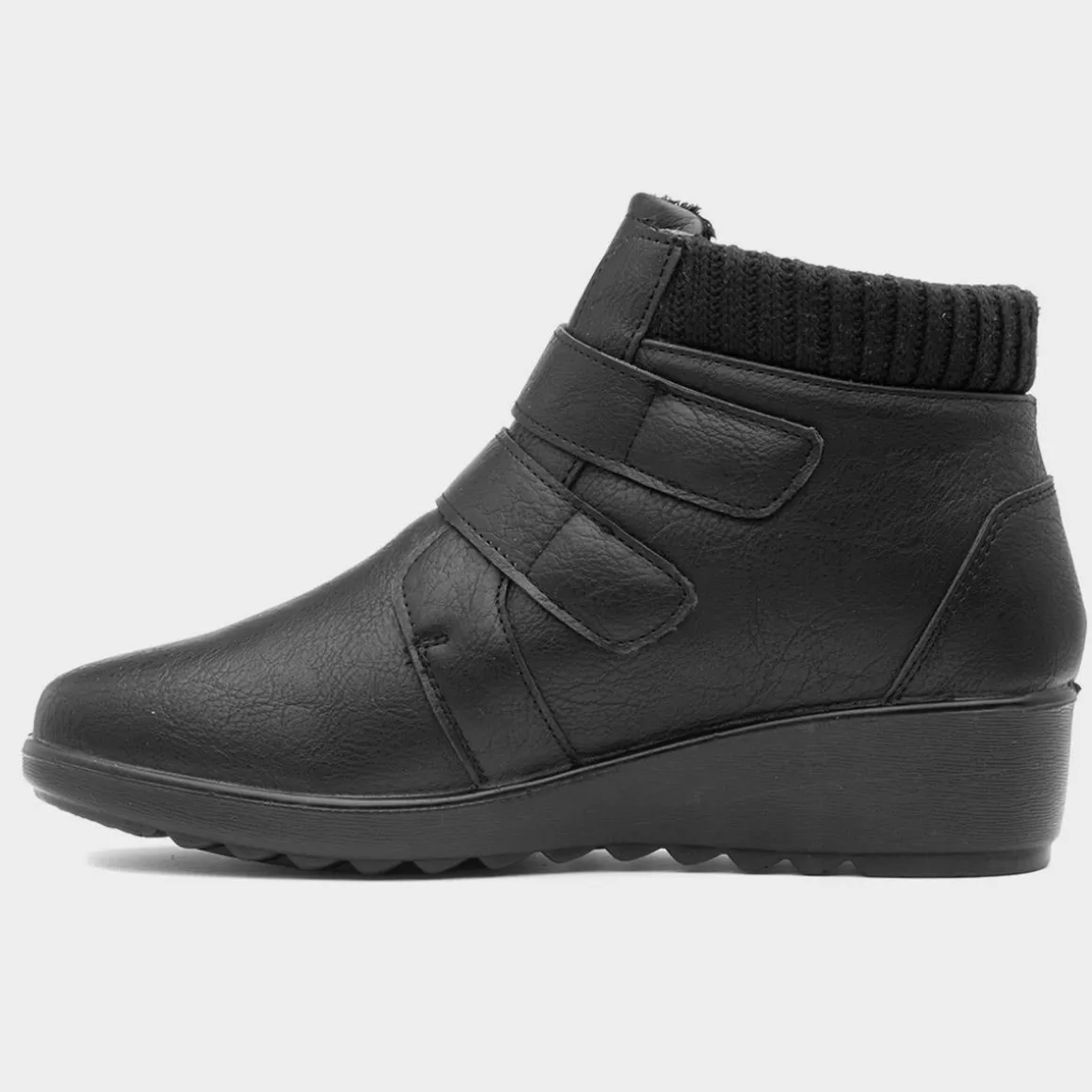 Softlites Janet Womens Black Easy Fasten Boot