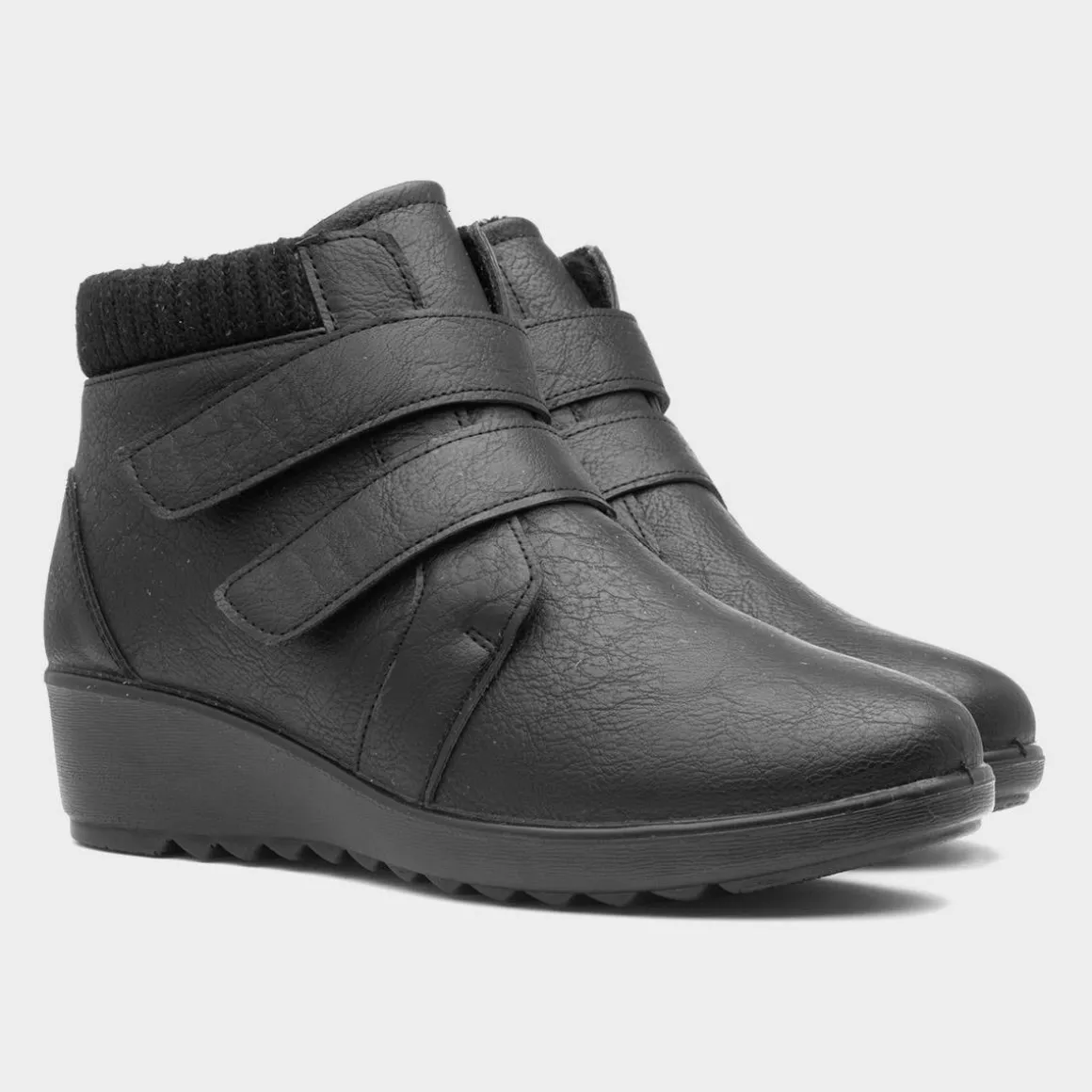 Softlites Janet Womens Black Easy Fasten Boot