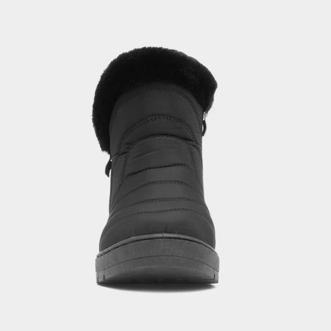 Softlites Jas Womens Black Faux Fur Boot