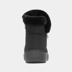 Softlites Jas Womens Black Faux Fur Boot