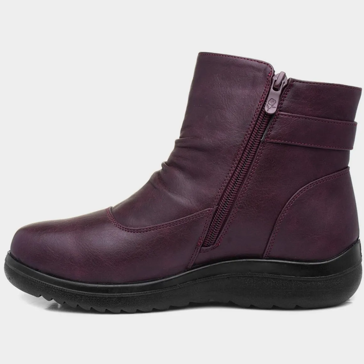 Softlites Jean Womens Purple Ankle Boot