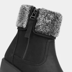 Softlites Jen Womens Black Ankle Boot
