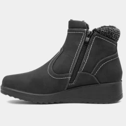 Softlites Jess Womens Black Ankle Boot
