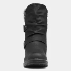 Softlites Joey Womens Black Zip Up Boot