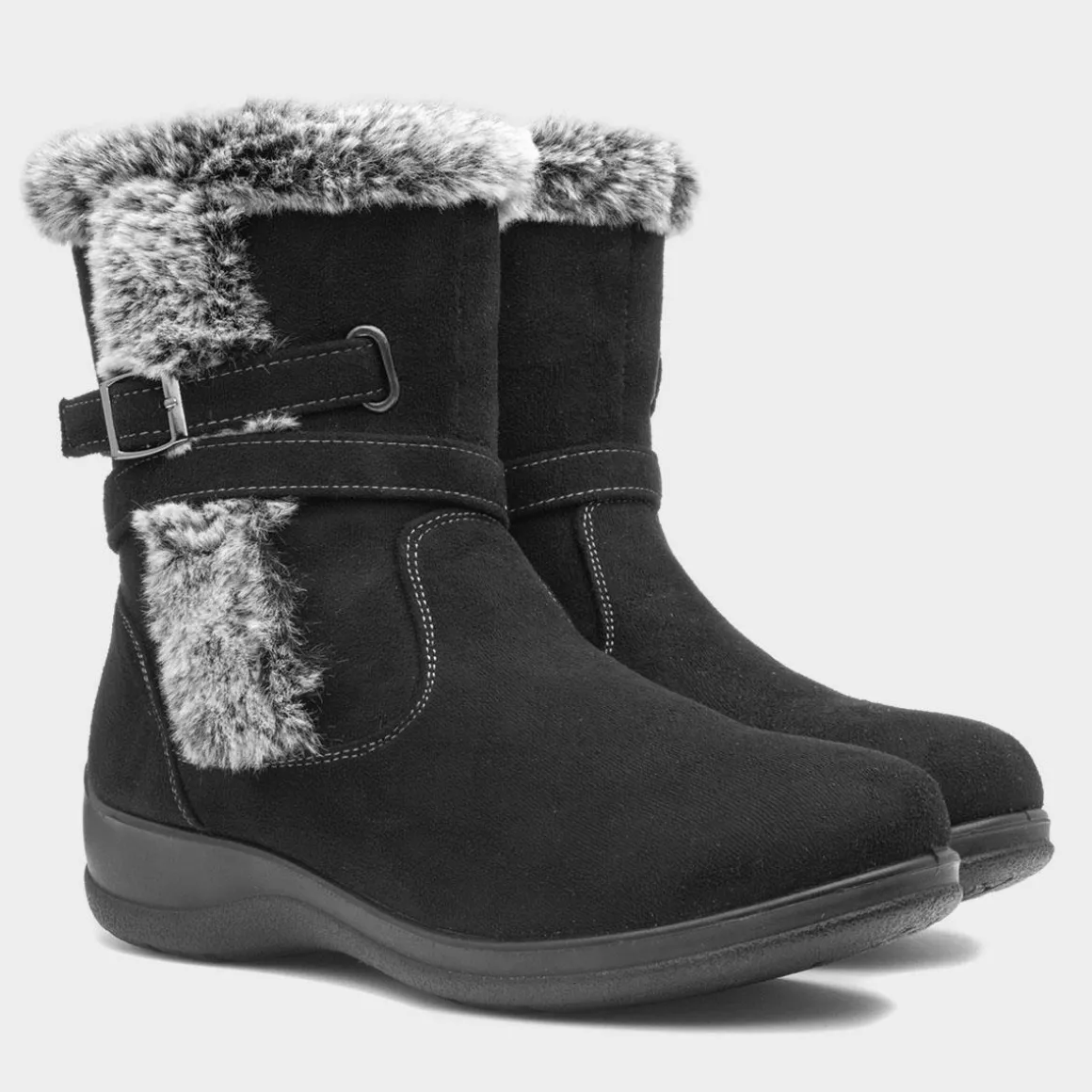 Softlites Jolene Womens Black Calf Boot