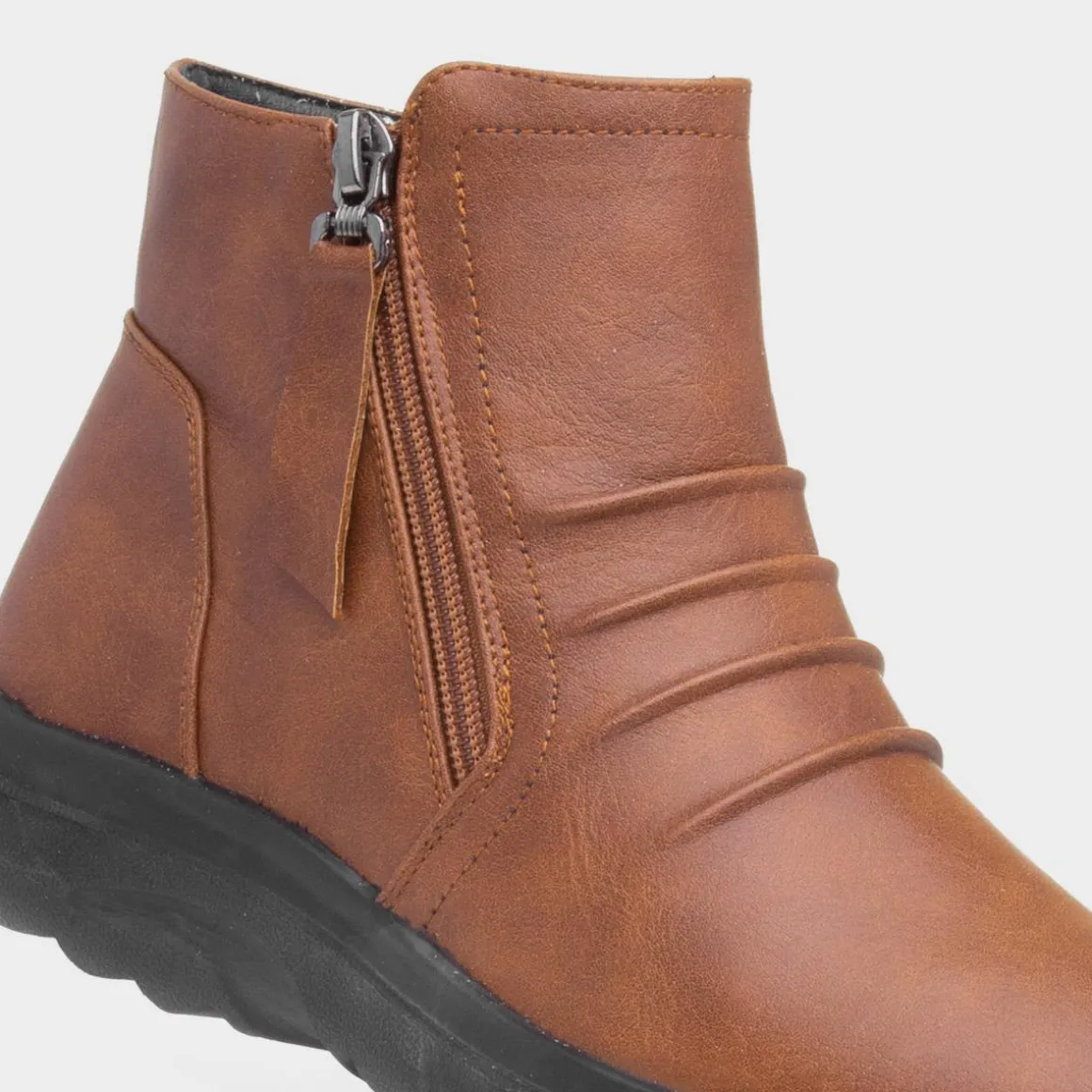 Softlites Joyce Womens Tan Ankle Boot