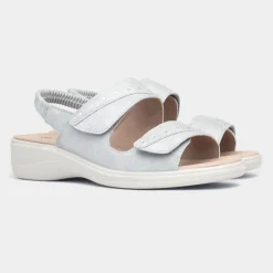 Softlites Selma Womens Grey Easy Fasten Sandal