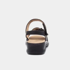 Softlites Shelby Womens Black Easy Fasten Sandal