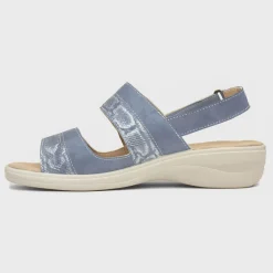 Softlites Stevie Womens Blue Easy Fasten Sandal