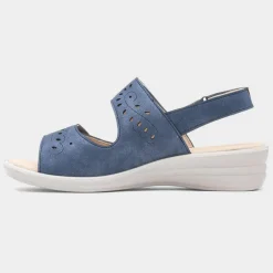 Softlites Susan Womens Blue Easy Fasten Sandal