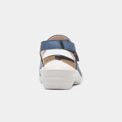 Softlites Susan Womens Blue Easy Fasten Sandal