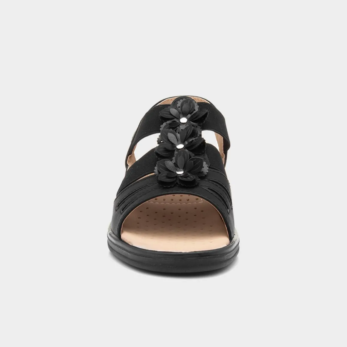 Softlites Sylvia Womens Black Comfort Sandal
