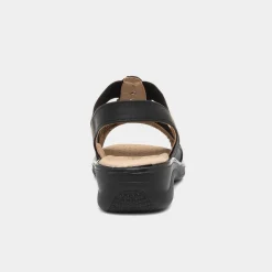 Softlites Sylvia Womens Black Comfort Sandal
