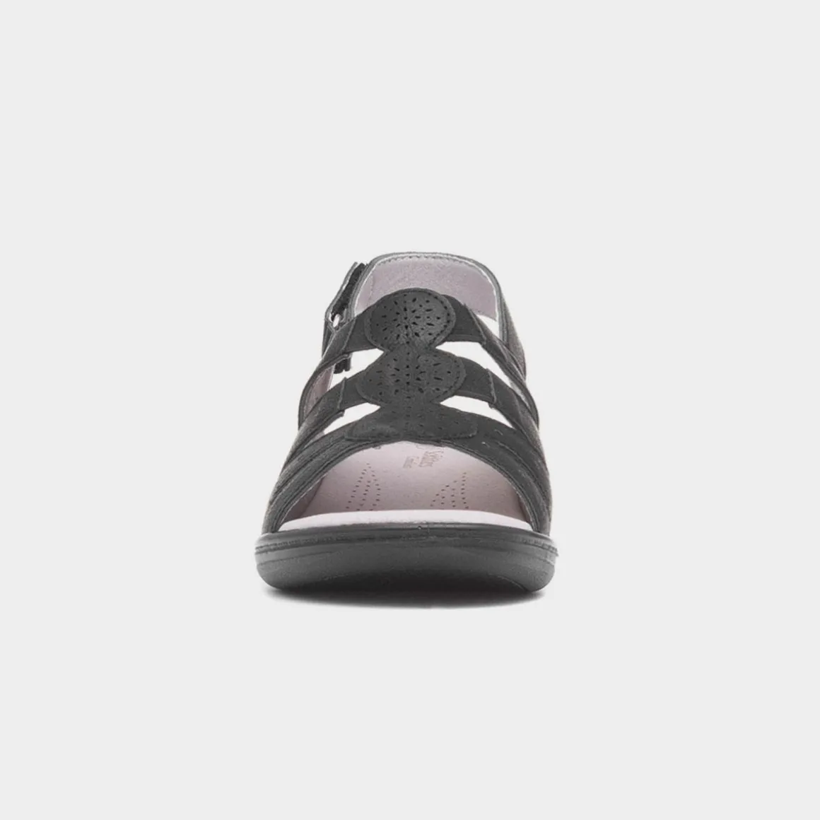 Softlites Synthia Womens Black Strappy Sandal