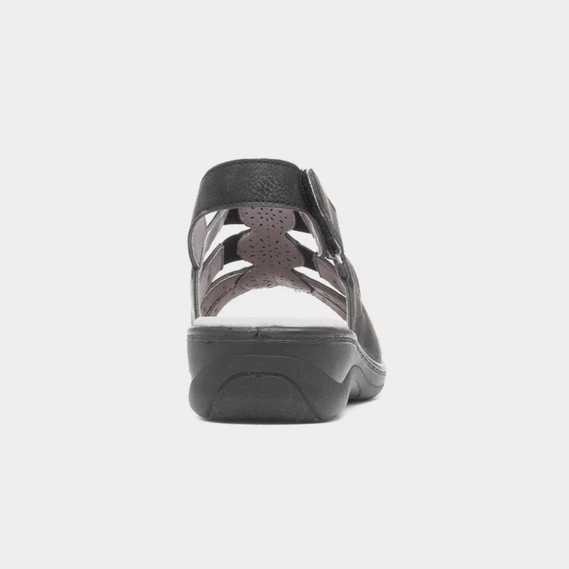 Softlites Synthia Womens Black Strappy Sandal