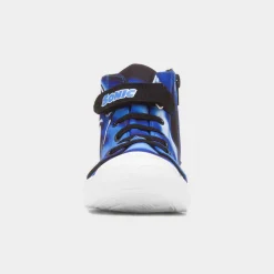 Sonic The Hedgehog Akira Kids Blue Hi Top Canvas