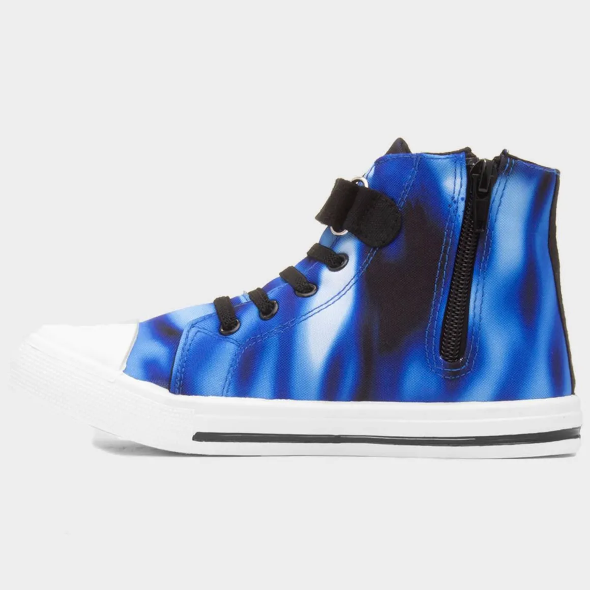 Sonic The Hedgehog Akira Kids Blue Hi Top Canvas